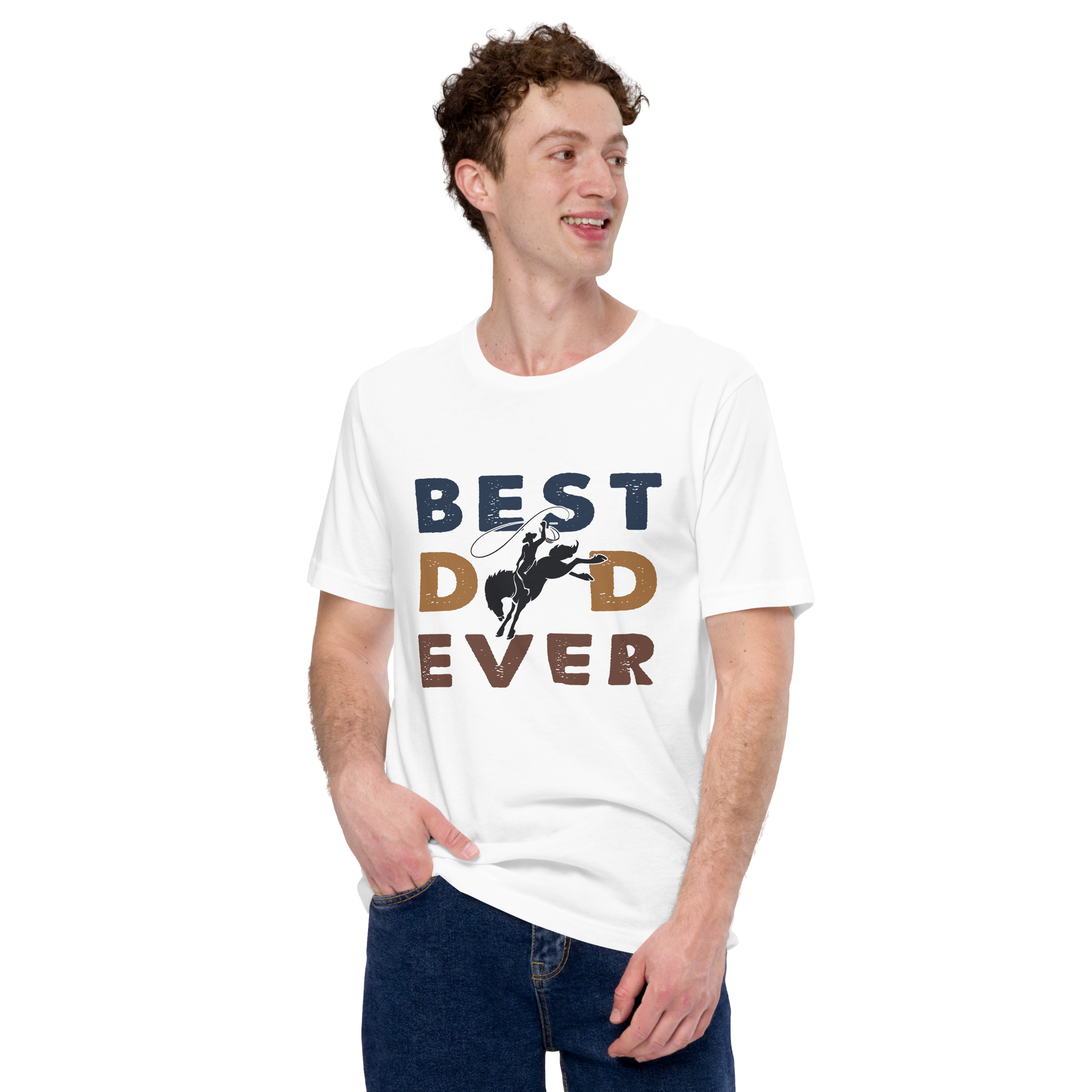 Best Dad Ever Cowboy Rodeo Unisex t-shirt