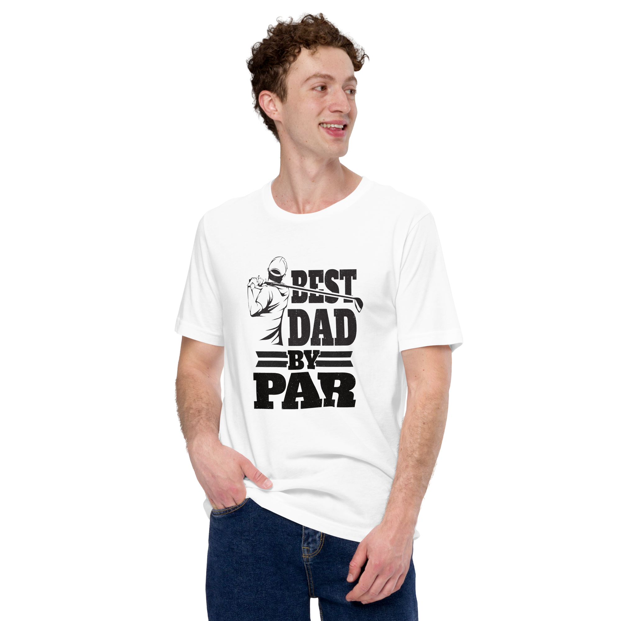 Best Dad By Par Unisex t-shirt