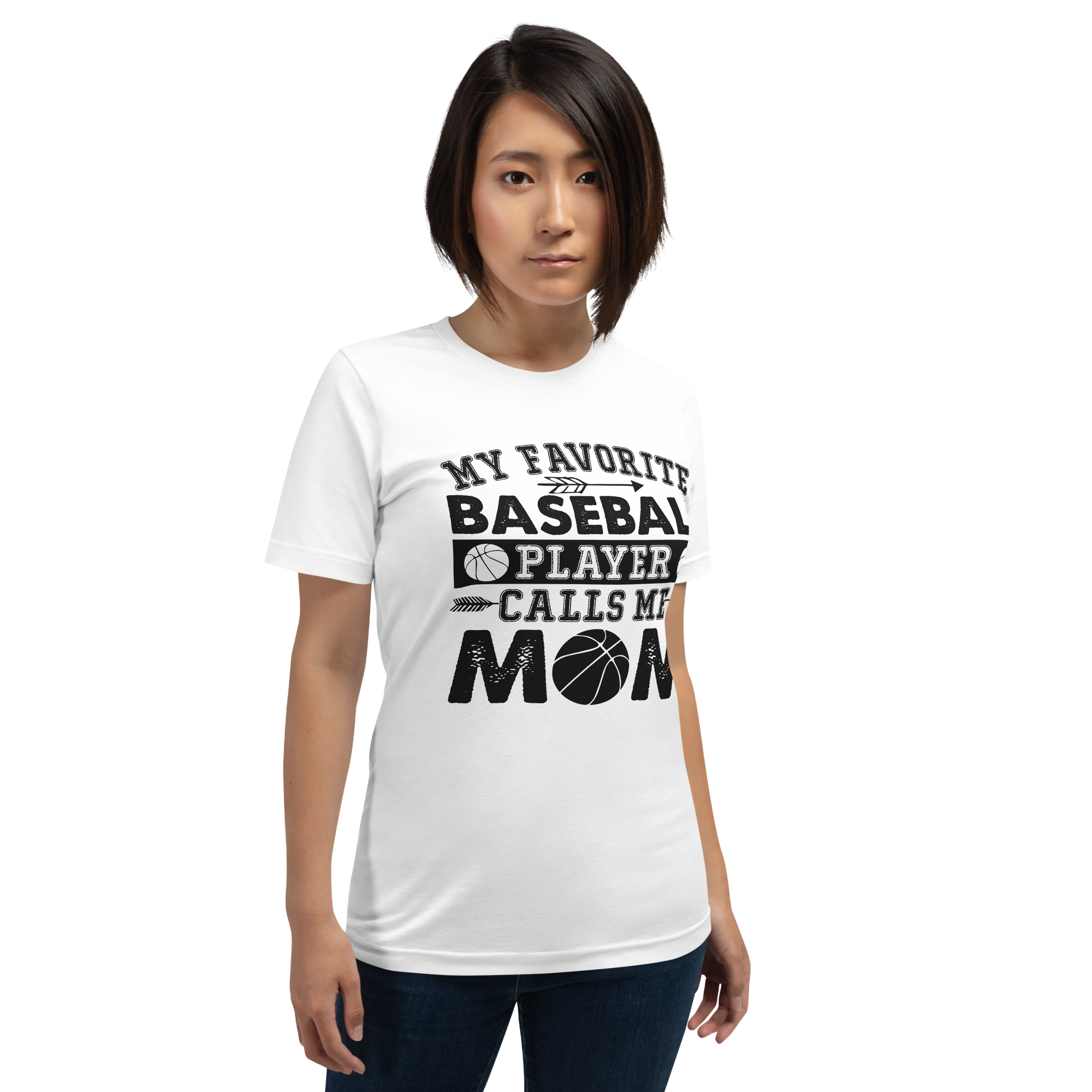 My Favorite Baseball Player Calls Me Mom Unisex t-shirt