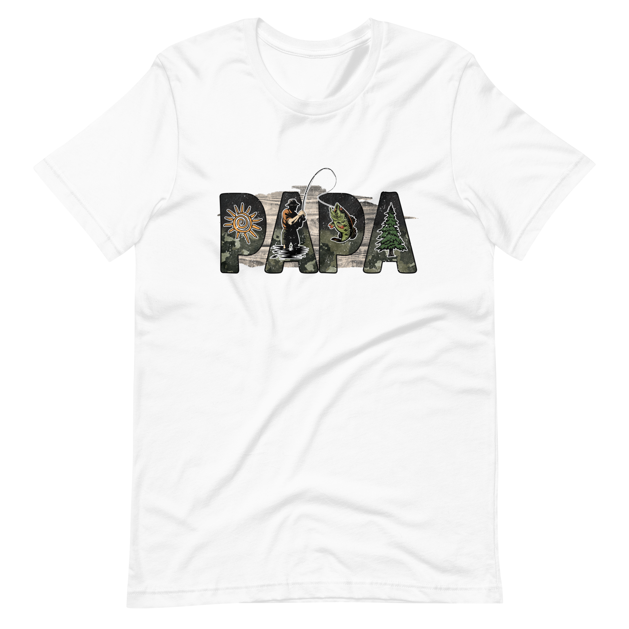 Papa Fishing Dad Unisex t-shirt