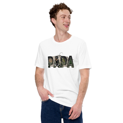 Papa Fishing Dad Unisex t-shirt