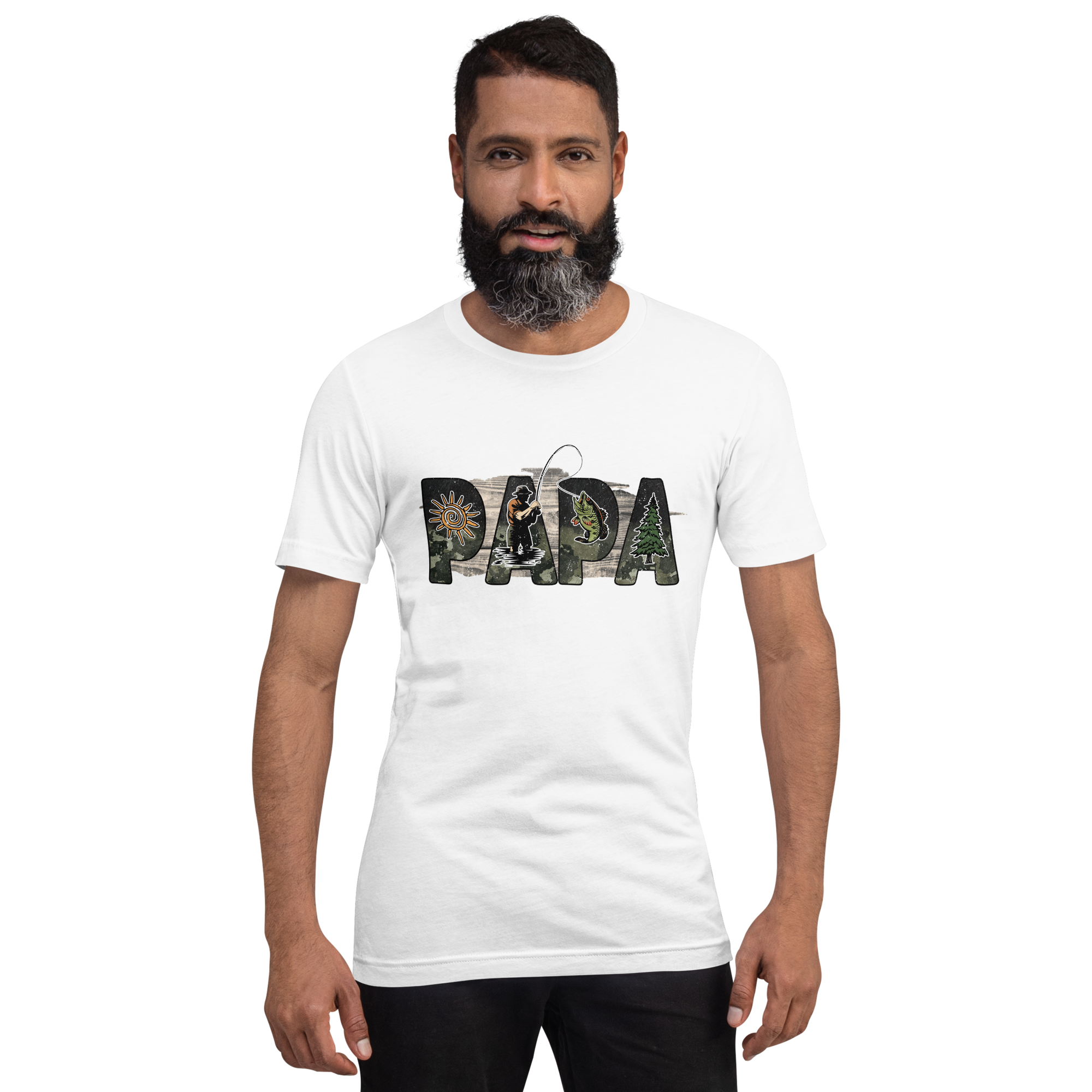 Papa Fishing Dad Unisex t-shirt