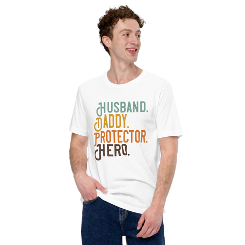 Husband Daddy Protector Hero Unisex t-shirt