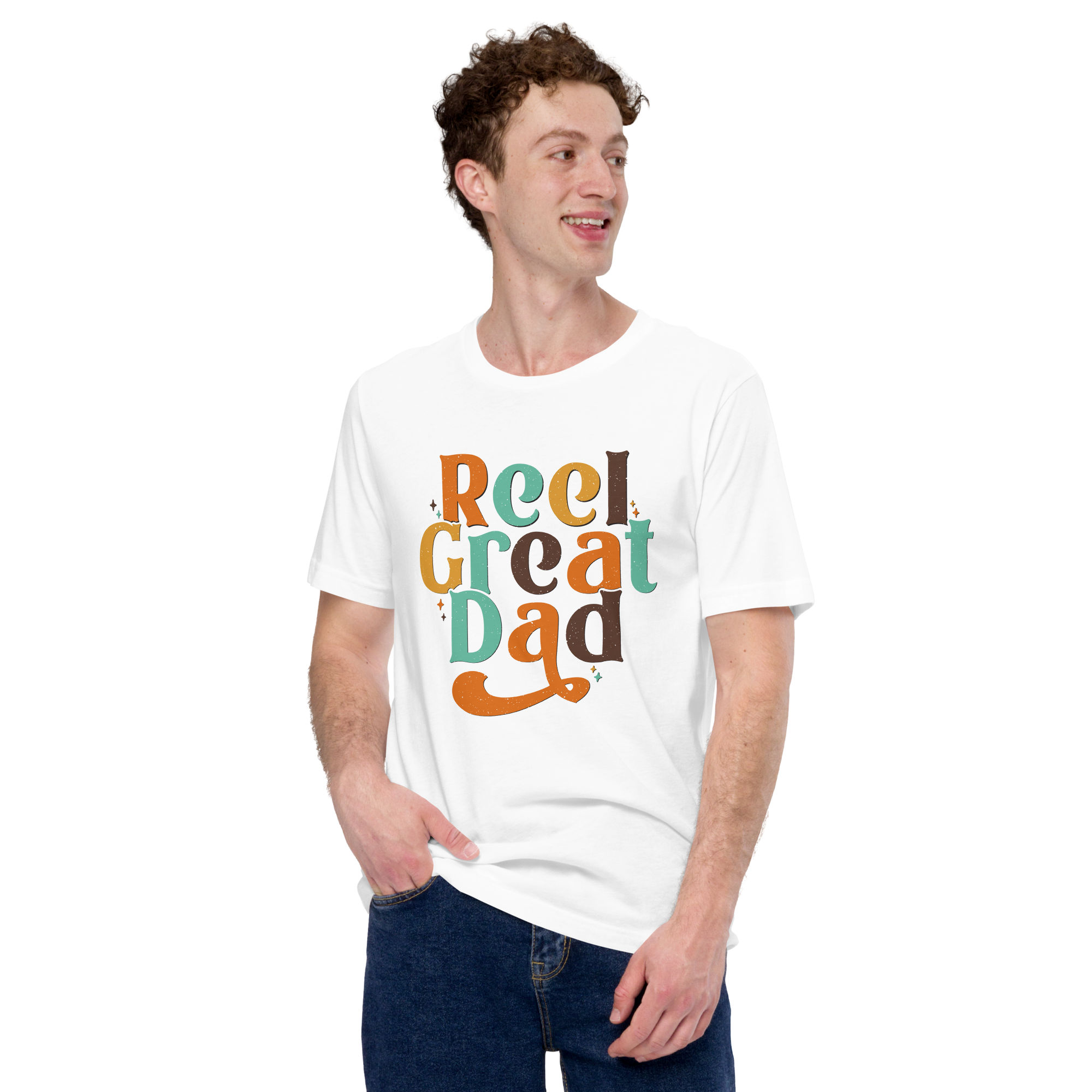 Reel Great Dad Fishing Unisex t-shirt