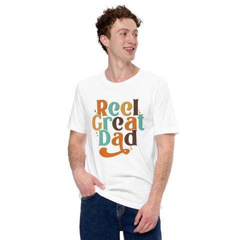 Reel Great Dad Fishing Unisex t-shirt