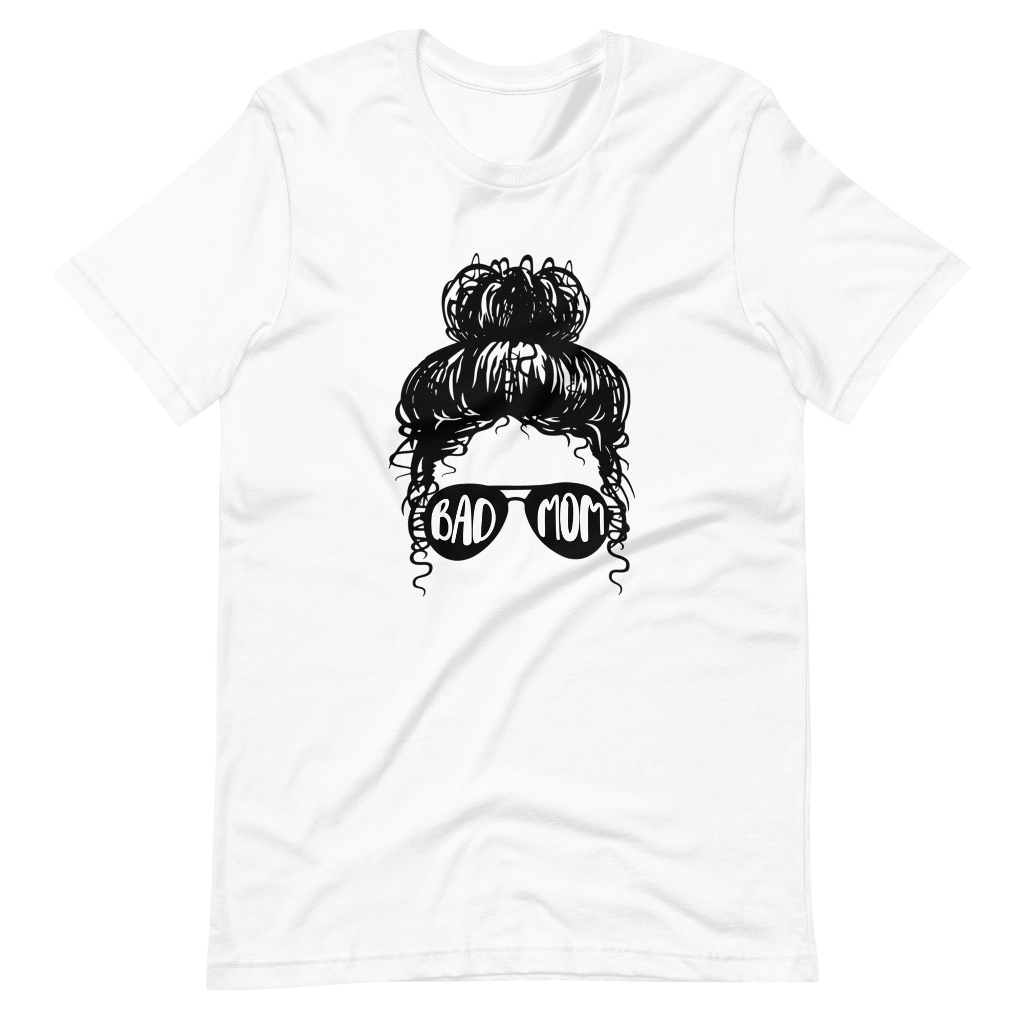 Bad Mom Messy Bun Unisex t-shirt