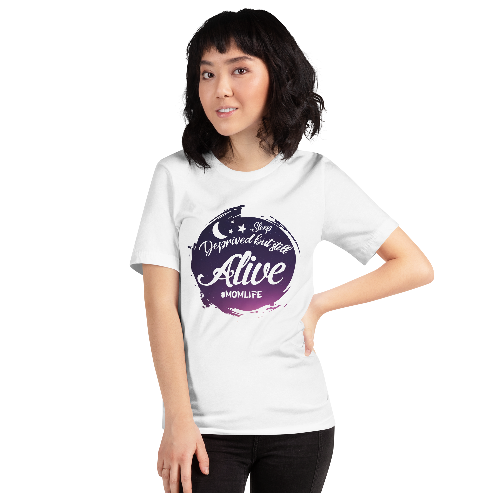 Sleep Deprived But Still Alive #momlife Unisex t-shirt