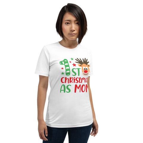 First Christmas As Mom Unisex t-shirt