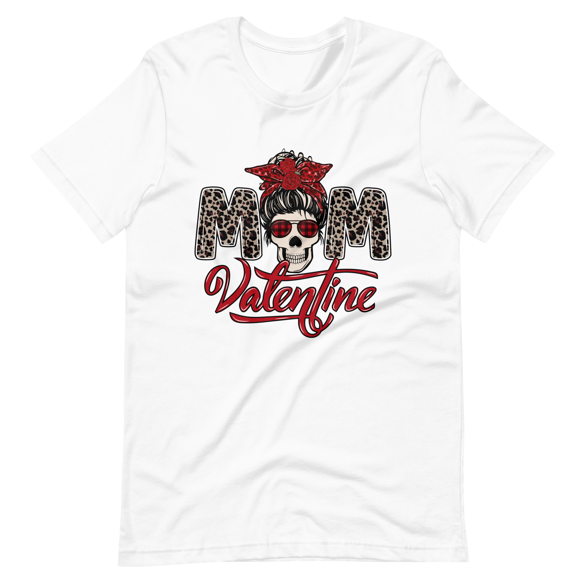 Skull Mom Valentine Unisex t-shirt