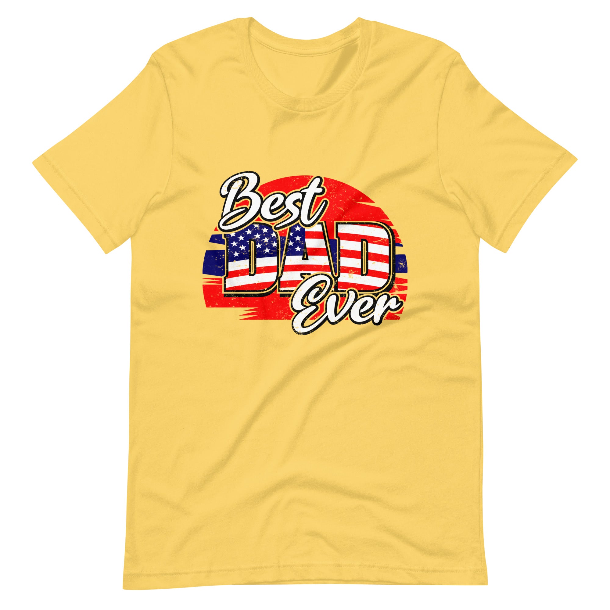 Best Dad Ever American Flag Unisex t-shirt