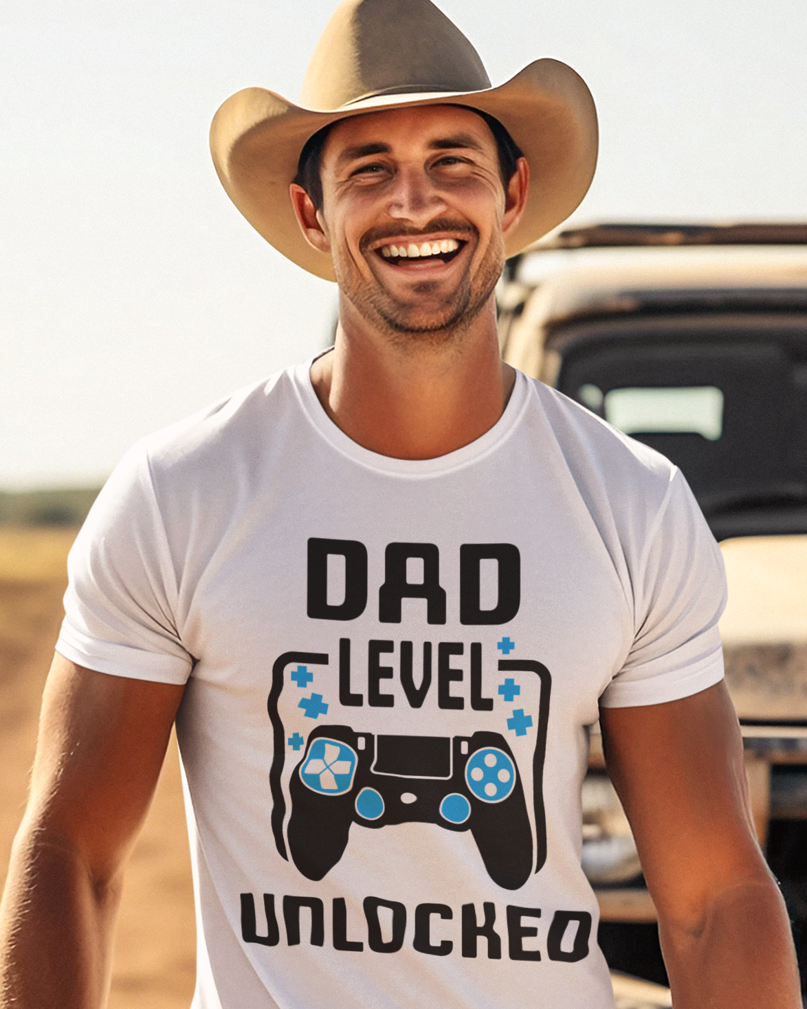 Dad Level Unlocked Unisex t-shirt