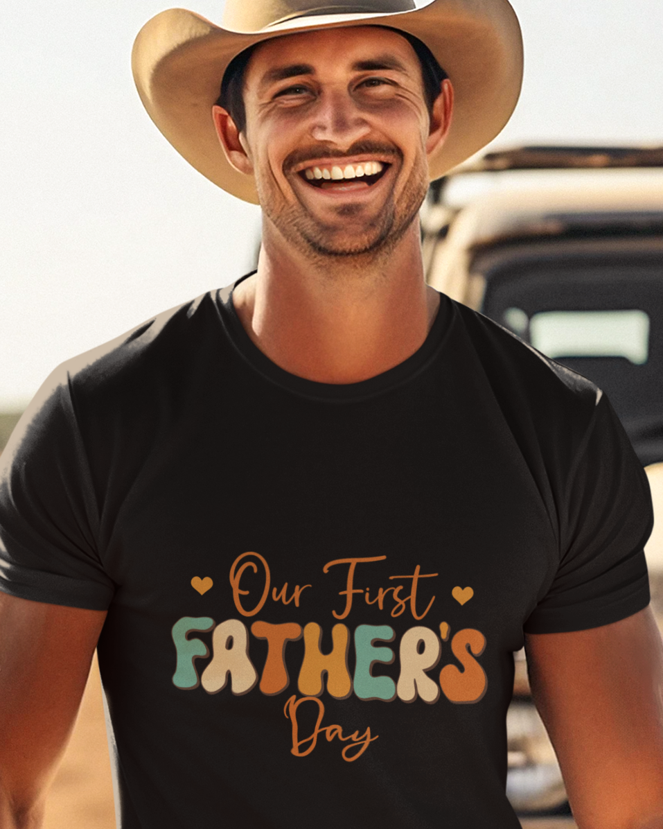 Our First Father's Day Unisex t-shirt