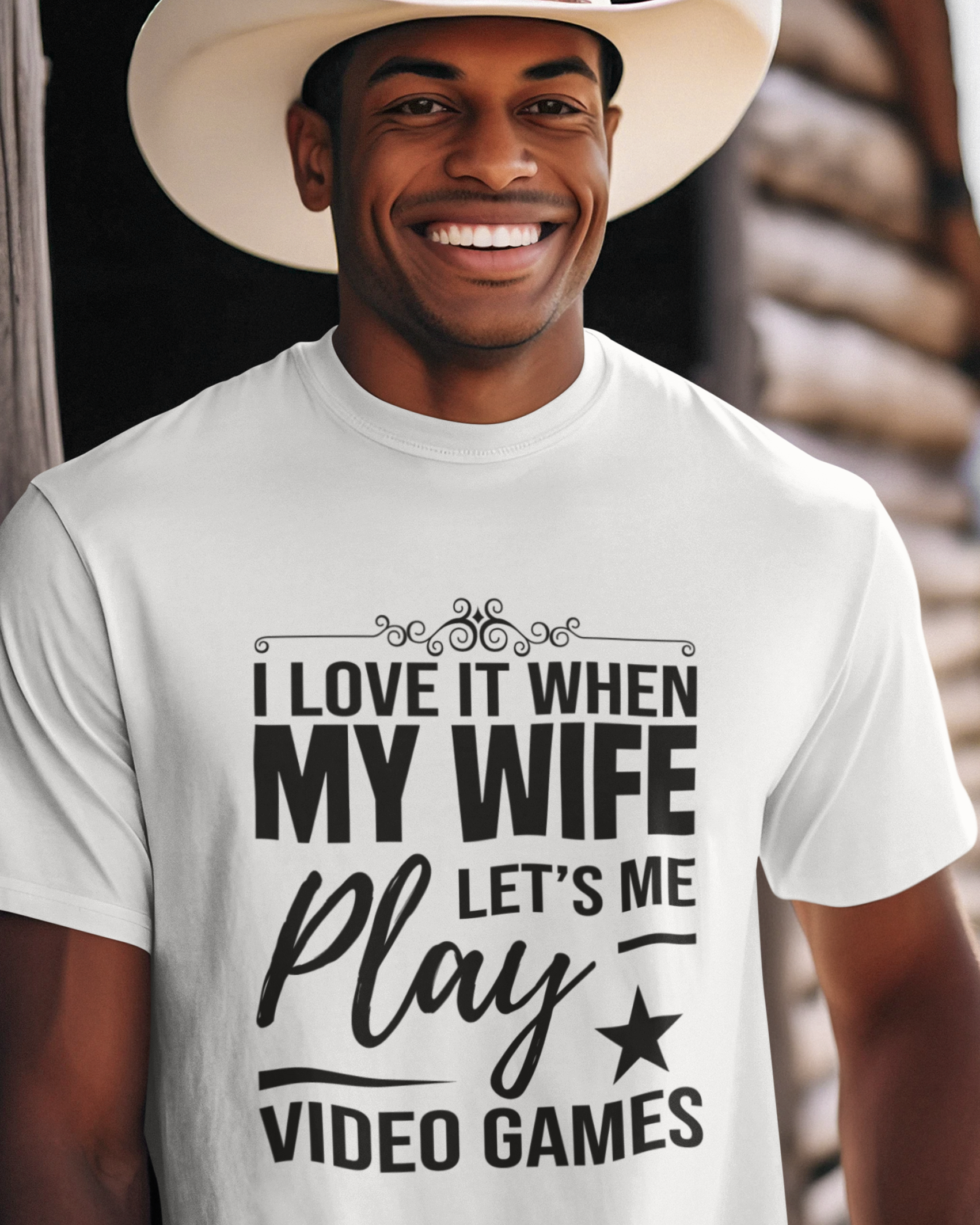 I Love It When My Wife Lets Me Play Video Games Unisex t-shirt