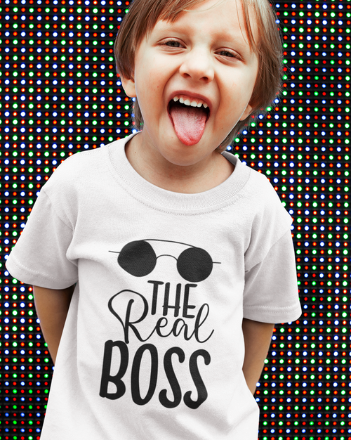 The Real Boss Toddler Short Sleeve Tee