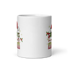 Santa's Favorite Dad White glossy mug