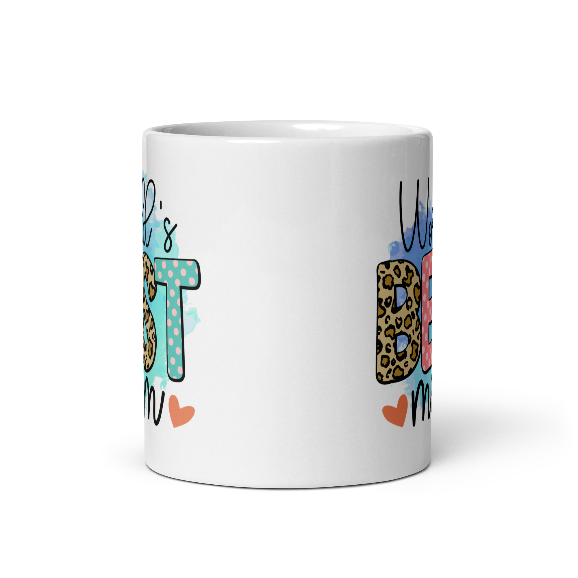 World's Best Mom White glossy mug