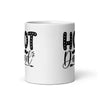 Hot Dad White glossy mug