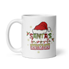 Santa's Favorite Mom White glossy mug