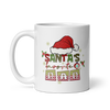 Santa's Favorite Dad White glossy mug