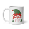 Papa Elf White glossy mug