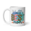 World's Best Mom White glossy mug