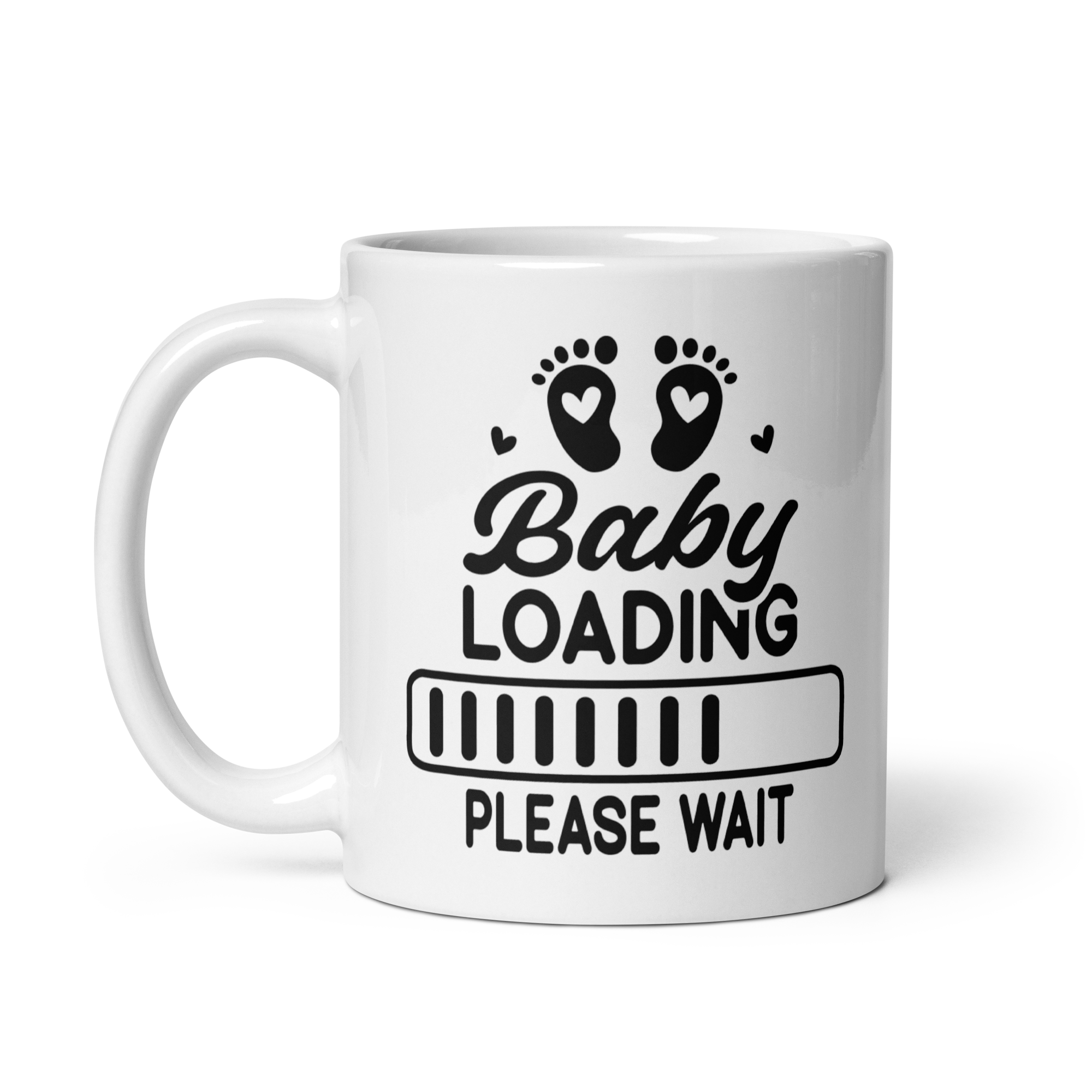 Baby Loading....Please Wait White glossy mug