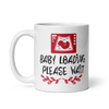 Baby Loading Please Wait White glossy mug