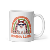 She's A Bad Momma Llama White glossy mug