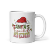 Santa's Favorite Dad White glossy mug