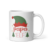 Papa Elf White glossy mug