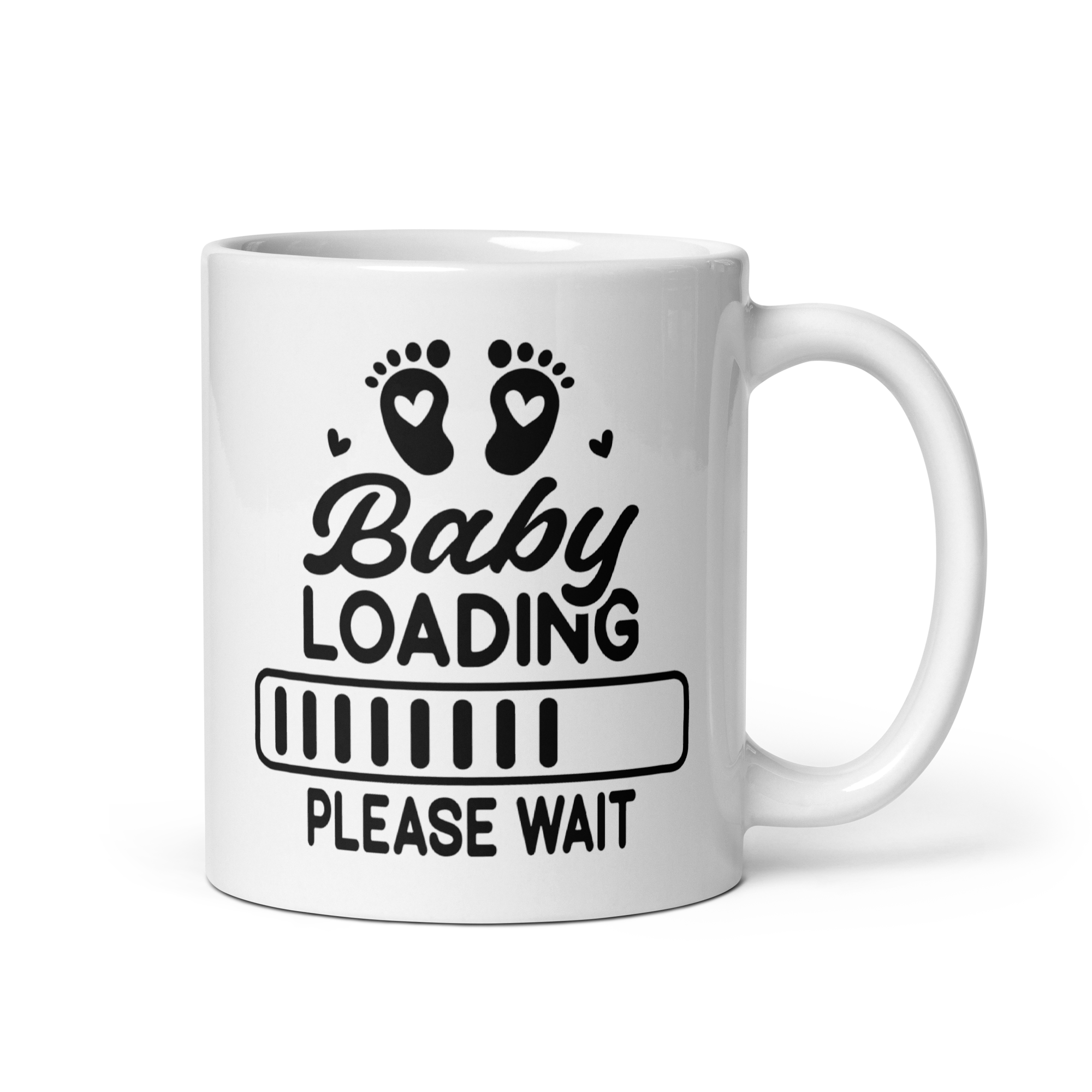 Baby Loading....Please Wait White glossy mug