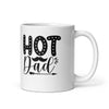 Hot Dad White glossy mug