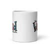 One Blessed Bonus Mom White glossy mug