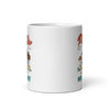 Daddy & Daughter Not Always Eye To Eye But Always Heart To Heart White glossy mug