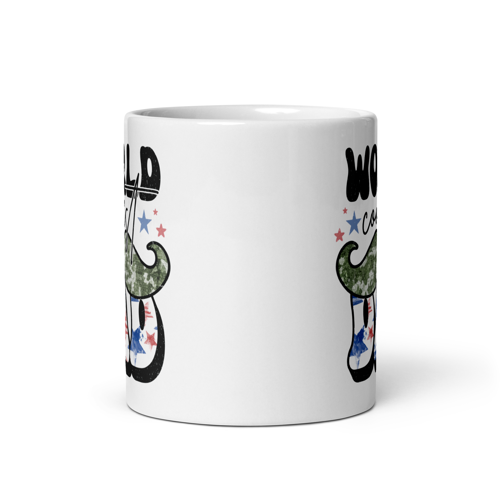 World Coolest Dad White glossy mug