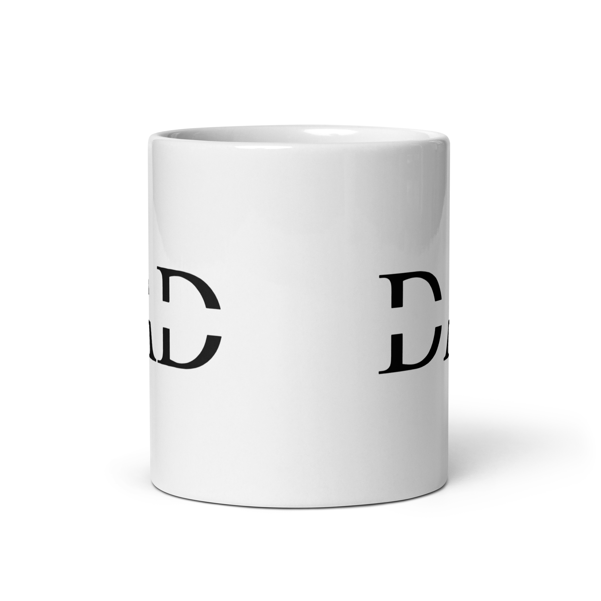 Dad White glossy mug