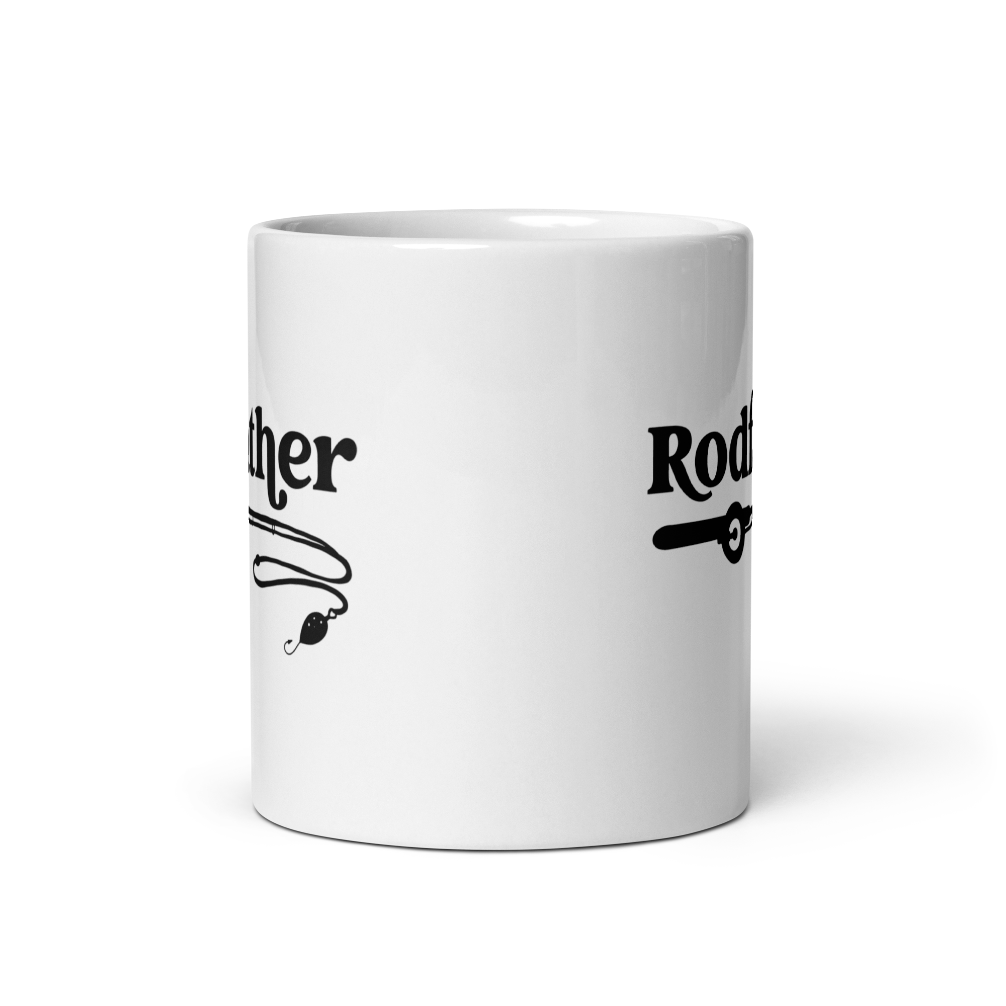 " Rodfather" White glossy mug