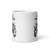 Our First Father's Day White glossy mug