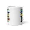 Reel Great Dad White glossy mug