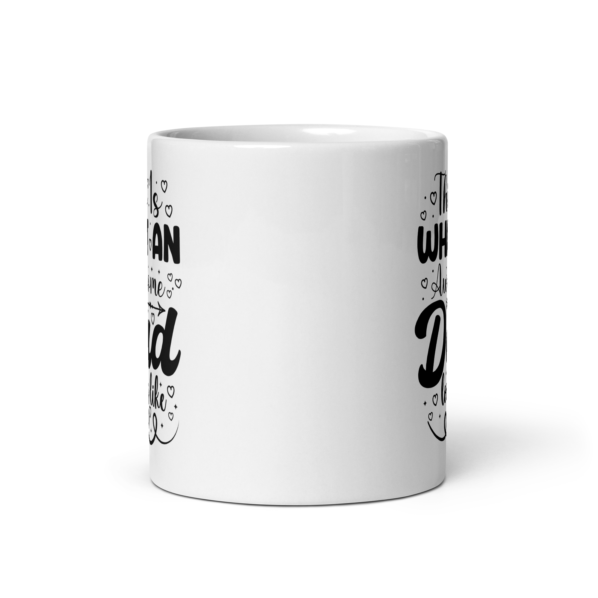 This Is What An Awesome Dad Looks Like White glossy mug