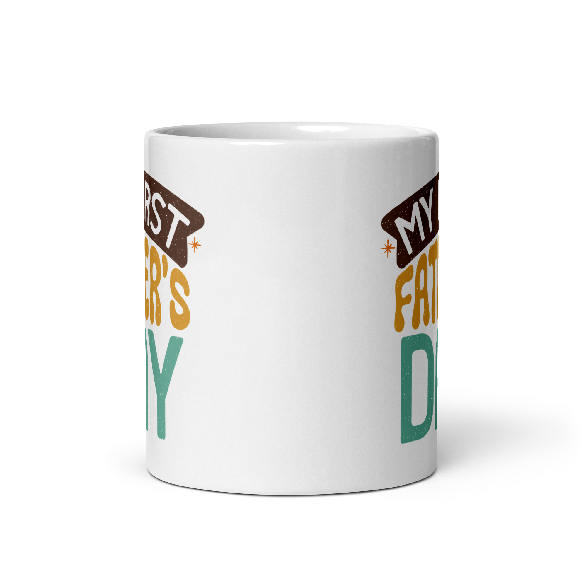 My First Father's Day White glossy mug