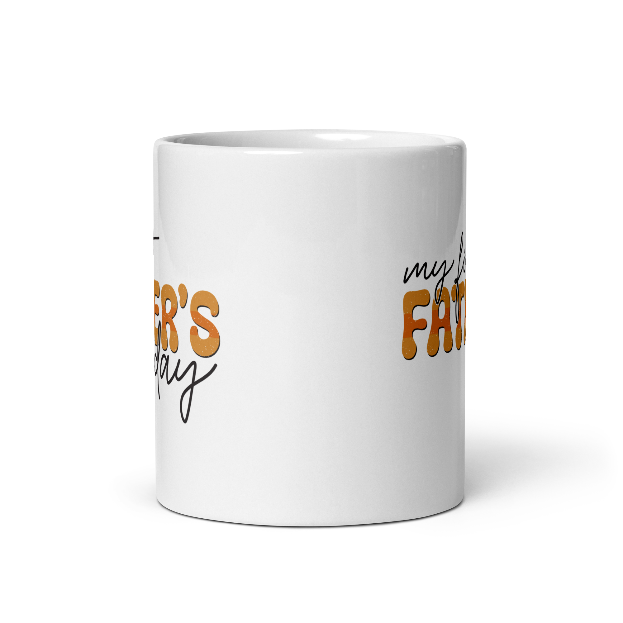 My First Father's Day White glossy mug