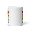 Nacho Average Dad White glossy mug