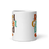 Reel Great Dad White glossy mug