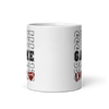 Football Game Day White glossy mug