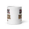 Snack Dealer #Momlife White glossy mug