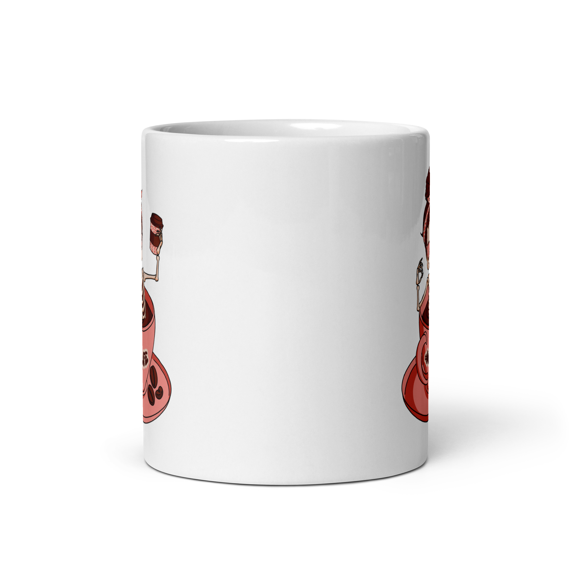 #mom life White glossy mug