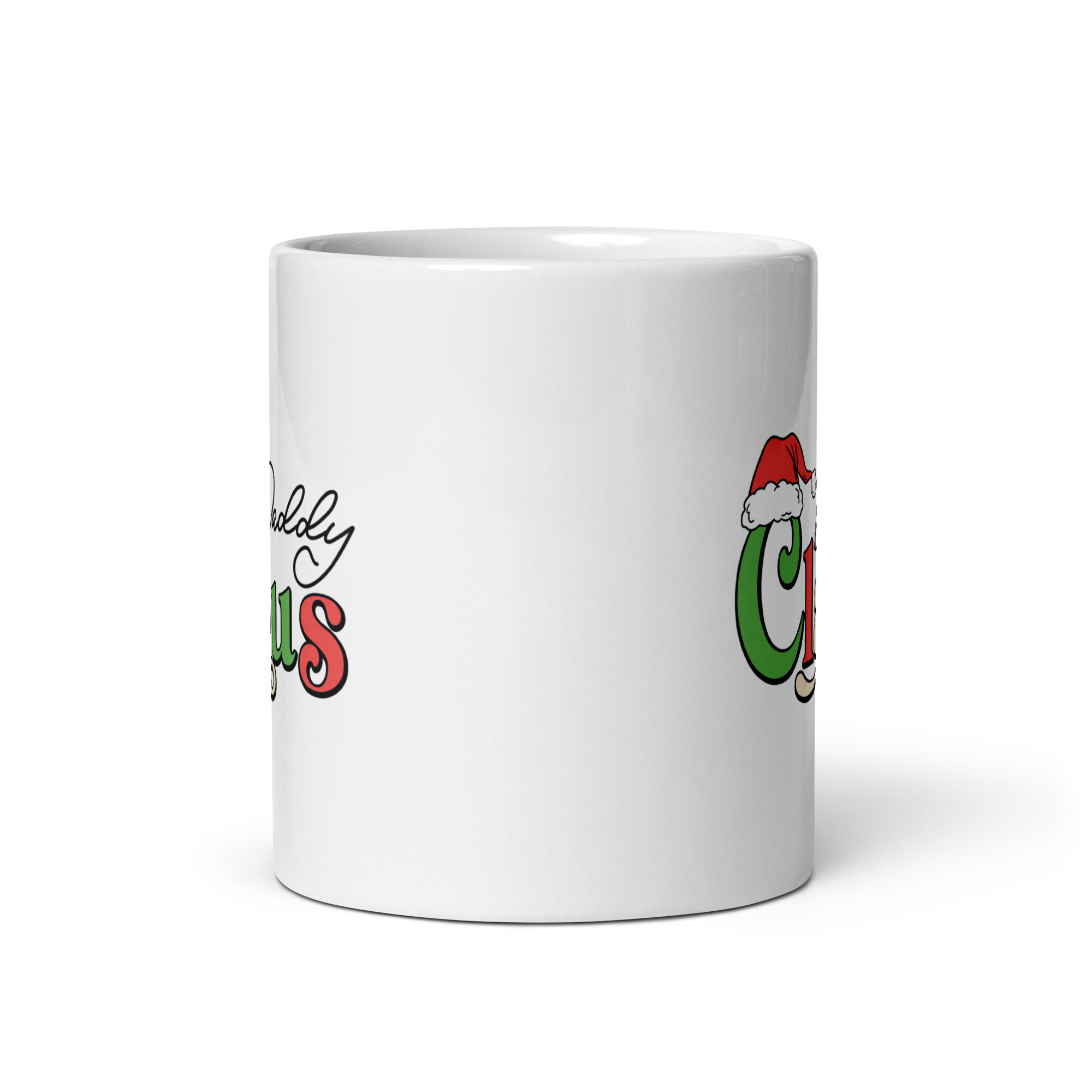 Daddy Claus White glossy mug