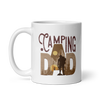 Camping Dad White glossy mug