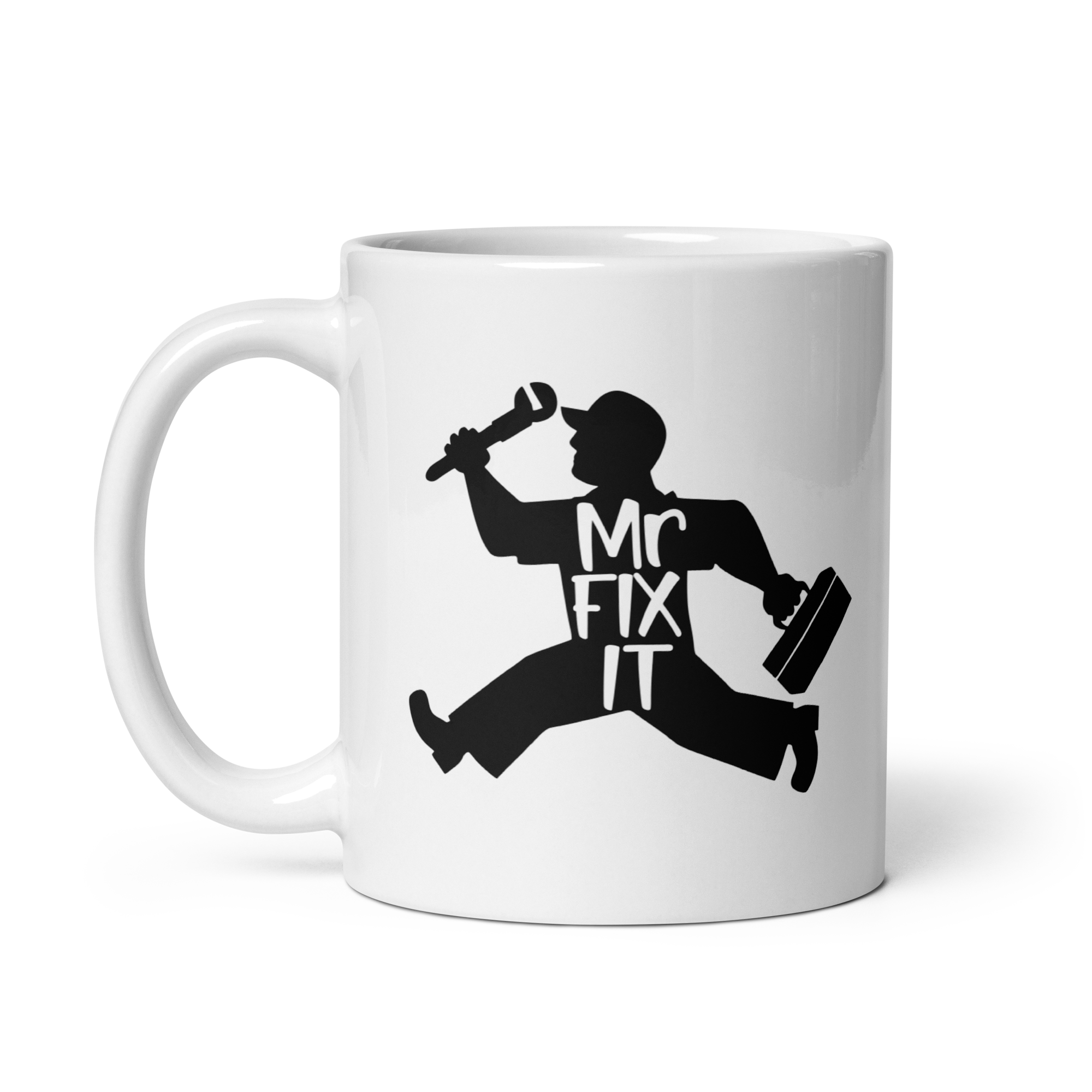 Mr. Fix It White glossy mug